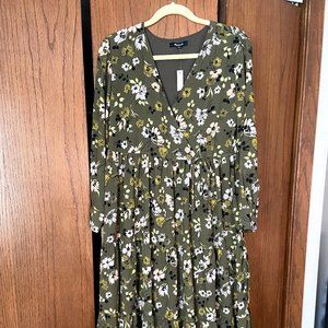 Madewell Cinch-Waist Midi Dress